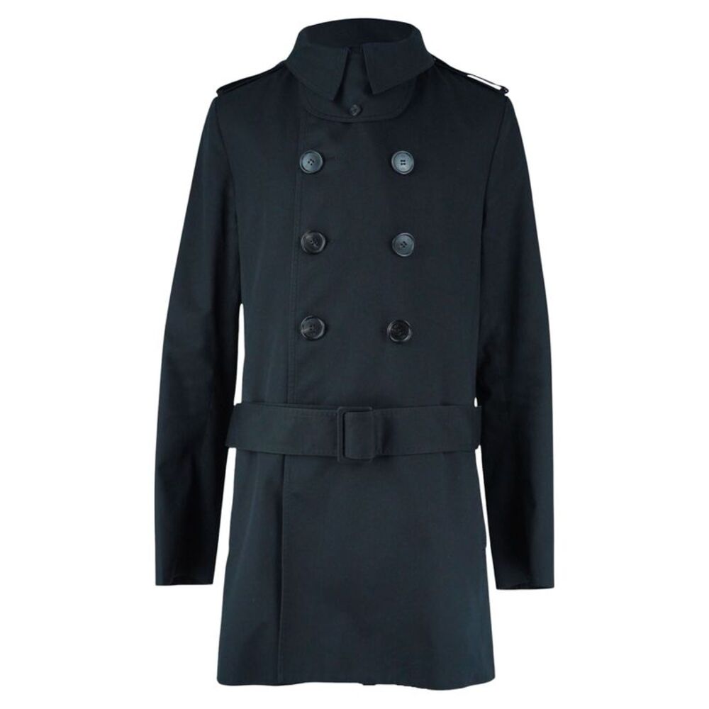Dior Black Trench Coat with Detachable Belt